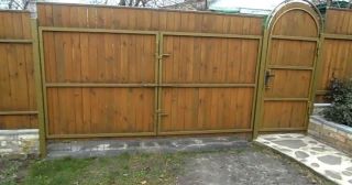 Купить распашные ворота деревянные Благовещенск, цена от 2791 руб.